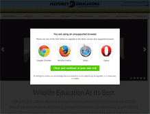 Tablet Screenshot of natureseducators.org
